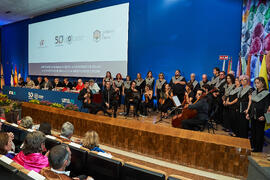 Entrega de la Medalla de Oro de la Universidad de Málaga la Universidad de Córdoba y a la Universidad de Sevilla. Paraninfo. Junio de 2023