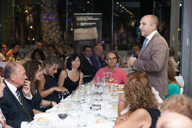 Cena Homenaje a profesores y PAS jubilados de la Facultad de Económicas. Restaurante El Palmeral. Septiembre de 2015