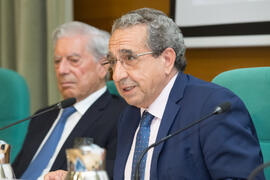 José Ángel Narváez. Acto de clausura del curso "La ciudad como arquetipo. Literatura, historia y arte. Europa y América". Edificio del Rectorado. Septiembre de 2018