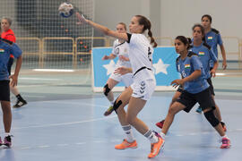Partido República Checa - India. Categoría femenina. Campeonato del Mundo Universitario de Balonmano. Antequera. Julio de 2016