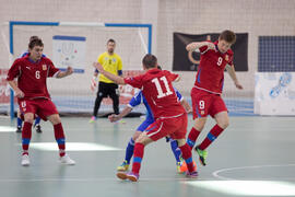 Partido República Checa contra Israel. 14º Campeonato del Mundo Universitario de Fútbol Sala 2014 (FUTSAL). Antequera. Julio de 2014