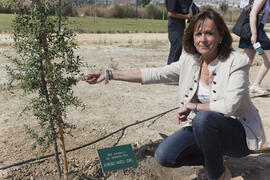 Inauguración del "Bosque del Conocimiento" en el Campus de Teatinos de la Universidad de Málaga. Junio de 2010