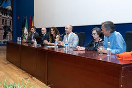 Mesa presidencial. Graduación de Másters de la Facultad de Ciencias Económicas y Empresariales de la Universidad de Málaga. Paraninfo. Junio de 2019