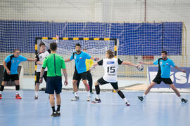 Partido Universidad Duisburg-Essen - Universidad de Rzeszow. Categoría masculina. Campeonato Europeo Universitario de Balonmano. Antequera. Julio de 2017