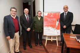 Presentación de la conferencia "El pensamiento económico en la época y en la obra de Cervantes", de José Juan Benítez Rochel. Centro de Estudios Hispano Marroquí. Marzo de 2016