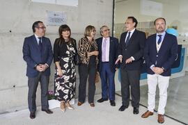 Foto de grupo. Inauguración la nueva Facultad de Psicología y Logopedia de la Universidad de Málaga. Campus de Teatinos. Octubre de 2022