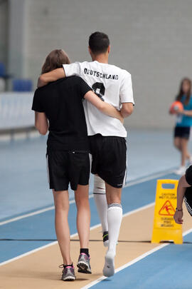 Partido Alemania contra Israel. 14º Campeonato del Mundo Universitario de Fútbol Sala 2014 (FUTSAL). Antequera. Julio de 2014