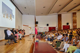 Acto de bienvenida a los alumnos de primer curso de Económicas. Paraninfo. Septiembre de 2014