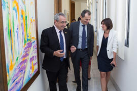Visita del ministro de Ciencia, Innovación y Universidades, Pedro Duque. Edificio del Rectorado. Junio de 2018