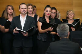Coro de la Universidad de Málaga. Inauguración del XXVI Encuentro Anual de la Asociación Von Humboldt de España. Edificio del Rectorado. Septiembre de 2017