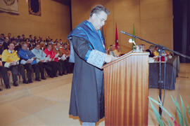 Apertura del Curso Académico 1997/1998 de la Universidad de Málaga. Teatro Cervantes. Octubre de 1997