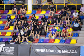 Vista de la grada. Partido Rusia - Polonia. Categoría femenina. Campeonato del Mundo Universitario de Balonmano. Antequera. Julio de 2016