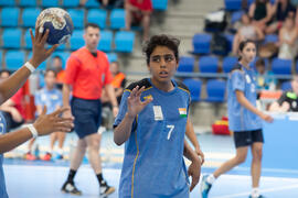 Partido España - India. Categoría femenina. Campeonato del Mundo Universitario de Balonmano. Antequera. Junio de 2016
