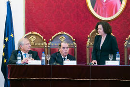Intervención de Pilar Aranda. Homenaje a Matías Cortés. Facultad de Derecho de la Universidad de Granada. Mayo de 2018