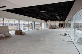 Obras en el interior del nuevo Pabellón de Gobierno. Campus de Teatinos. Abril de 2021