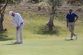 Jugador en un partido. Campeonato de España Universitario de Golf. Antequera. Abril de 2017
