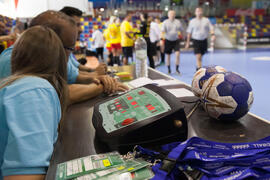 Partido Japón - Rumanía. Categoría femenina. Campeonato del Mundo Universitario de Balonmano. Antequera. Junio de 2016
