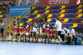 Partido Rusia - Japón. Categoría masculina. Campeonato del Mundo Universitario de Balonmano. Antequera. Junio de 2016