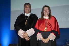 Toma de posesión de Elsa Marina Álvarez González como nueva Secretaria General de la Universidad de Málaga. Paraninfo. Marzo de 2024