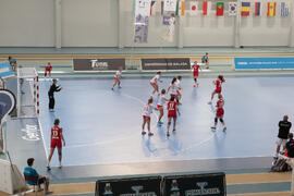Partido Rusia - Polonia. Categoría femenina. Campeonato del Mundo Universitario de Balonmano. Antequera. Junio de 2016