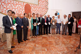 Entrega de premios, de parte de FISU, de la Universidad de Málaga, del ayuntamiento de Antequera y del Comité Organizador. 14º Campeonato del Mundo Universitario de Fútbol Sala 2014 (FUTSAL). Antequera. Julio de 2014