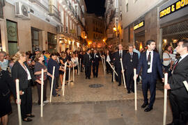 Procesión Magna Mariana con motivo del "Mater Dei". Centro histórico de Málaga. Septiembre de 2013