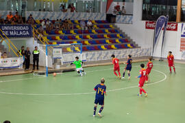 Partido España contra China. 14º Campeonato del Mundo Universitario de Fútbol Sala 2014 (FUTSAL). Antequera. Julio de 2014