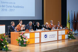 Apertura del Curso Académico 2016/2017 de la Universidad de Málaga. Salón de actos de la Escuela de Ingenierías Industriales. Septiembre de 2016
