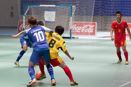 Partido China contra Tailandia. 14º Campeonato del Mundo Universitario de Fútbol Sala 2014 (FUTSAL). Antequera. Julio de 2014
