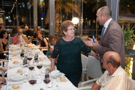 Cena Homenaje a profesores y PAS jubilados de la Facultad de Económicas. Restaurante El Palmeral. Septiembre de 2015
