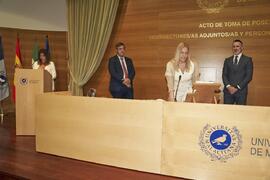 Toma de posesión de Consolación Pineda Galán como nueva Vicerrectora Adjunta de Bienestar Universitario de la Universidad de Málaga. Edificio del Rectorado. Abril de 2024