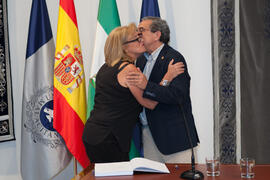 Toma de posesión de Verónica Odilia Morales Sánchez como nueva profesora titular de Trabajo Social de la Universidad de Málaga. Edificio del Rectorado.  Julio de 2016
