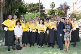 Retrato de grupo tras la Apertura del Curso Académico 2015/2016 de la Universidad de Málaga. Paraninfo. Septiembre de 2015
