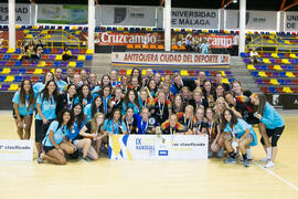 Medallistas en la categoría femenina. Campeonato Europeo Universitario de Balonmano. Antequera. Julio de 2017