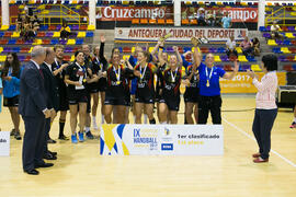 Universidad de Colonia primera clasificada en la categoría femenina. Campeonato Europeo Universitario de Balonmano. Antequera. Julio de 2017