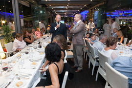 Cena Homenaje a profesores y PAS jubilados de la Facultad de Económicas. Restaurante El Palmeral. Septiembre de 2015