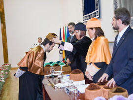 Investidura de nuevos doctores por la Universidad de Málaga 2010. Paraninfo. Enero de 2010