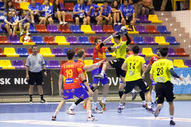 Partido España - China Taipei. Categoría masculina. Campeonato del Mundo Universitario de Balonmano. Antequera. Junio de 2016
