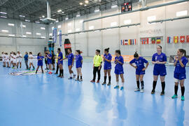 Partido Universidad de Aveiro - Universidad de Primorska. Categoría femenina. Campeonato Europeo Universitario de Balonmano. Antequera. Julio de 2017
