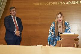 Toma de posesión de Miriam Seghiri Domínguez como nuevo Vicerrectora Adjunta de Cooperación Internacional y Política Lingüística de la Universidad de Málaga. Edificio del Rectorado. Abril de 2024