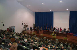 Entrega de distinciones por el Día de Andalucía. Escuela Técnica Superior de Ingeniería Informática. Febrero de 2007