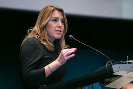 Intervención de Susana Díaz. Acto del 25 Aniversario del Parque Tecnológico de Andalucía. Palacio de Ferias y Congresos de Málaga. Noviembre de 2017
