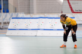 Partido Brasil contra Portugal. 14º Campeonato del Mundo Universitario de Fútbol Sala 2014 (FUTSAL). Antequera. Julio de 2014