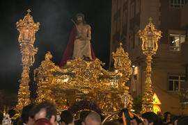 Santo Cristo Coronado de Espinas. Estación de Penitencia de la Hermandad de los Estudiantes. Málaga. Abril de 2019
