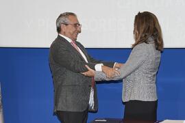 Toma de posesión de Nuria Nebot Gómez de Salazar como profesora titular del Área de Urbanística y Ordenación del Territorio de la Universidad de Málaga. Toma de posesión de nuevos catedráticos y profesores titulares de la Universidad de Málaga. Paraninfo. Noviembre de 2023