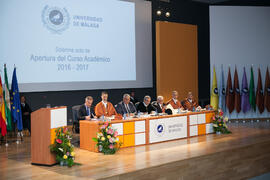 Apertura del Curso Académico 2016/2017 de la Universidad de Málaga. Salón de actos de la Escuela de Ingenierías Industriales. Septiembre de 2016