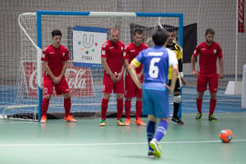 Partido Tailandia contra Georgia. 14º Campeonato del Mundo Universitario de Fútbol Sala 2014 (FUTSAL). Antequera. Julio de 2014