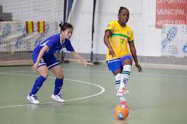 Partido Brasil contra China Taipéi. 14º Campeonato del Mundo Universitario de Fútbol Sala 2014 (FUTSAL). Antequera. Julio de 2014