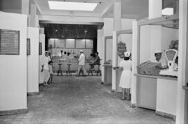 Interior del nuevo mercado municipal de El Palo. Málaga. Agosto de 1963