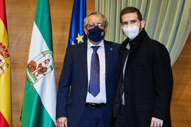 Toma de posesión de nuevo funcionario de la Universidad de Málaga. Edificio del Rectorado. Diciembre de 2021